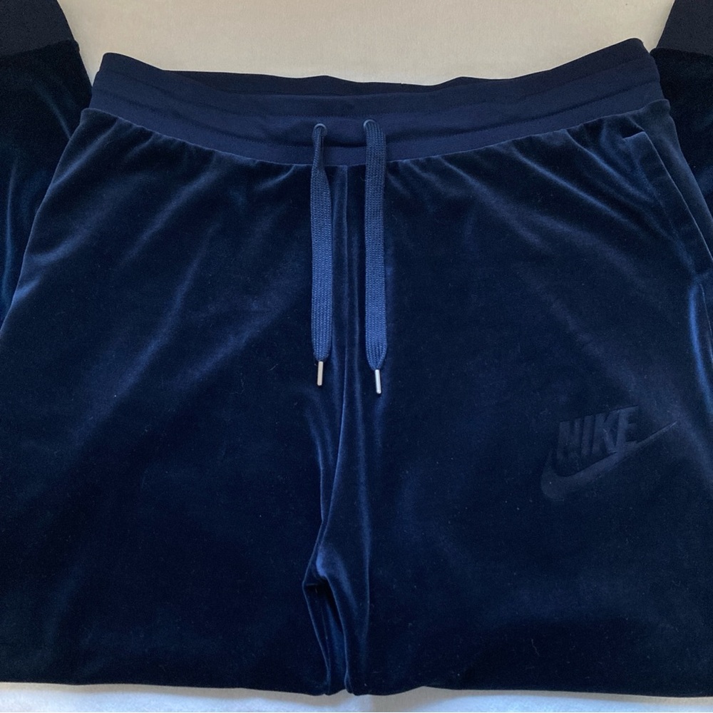 Nike Mens Joogers Sweatpants Casual Stretch Velvet Blue Sz XXL - Picture 7 of 15